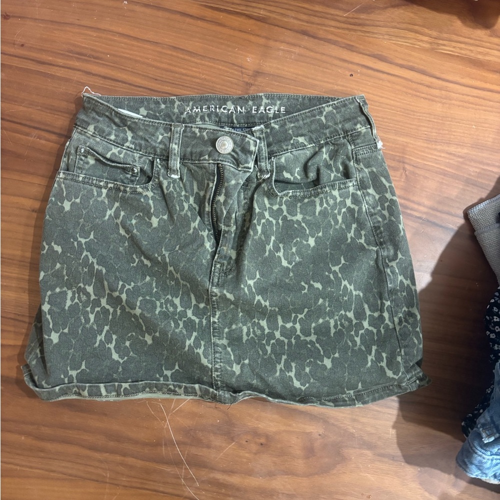 American Eagle Outfitters Camouflage Mini Skirt